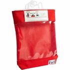 Seat Sack Read-n-Go Book Baggies - 10.50" Width x 2" Depth - Apple Red - Poly Cotton - Classroom, School - 1 Each SSK10080
