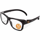Ansell Healthcare Products - Recommended for: Construction - Universal - Eye, UVA, UVB, UVC, Fog Protection - Polycarbonate - Clear Lens - Black Frame - Anti-fog, Durable, Lightweight, Comfortable - 1 Each ANS49309