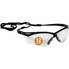 Ansell Health Nemesis Safety Glasses - Recommended for: Workplace, Home, Construction, Manufacturing, Shooting - Universal - Eye, Fog, UVA, UVB, UVC Protection - Polycarbonate - Clear Lens - Black Frame - Anti-fog, Durable, Lightweight, Wraparound Frame,  ANS25679