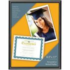 Victory Light 8.5" x 11" Document Frame - 8.50" x 11" Frame Size - Holds 8.50" x 11" Insert - Desktop, Tabletop - Durable, Dust Resistant, Easel Back, Sturdy - Plastic - Black - 1 Each VLUVS4503B811B