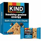KIND Healthy Grains Energy Bars - Egg-free, Dairy-free, Gluten-free, Wheat-free, Trans Fat Free, Low Sodium - Dark Chocolate Chunk - 1.40 oz - 10 / Box KND67074