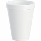 Dart J Cup 12 oz Insulated Foam Cups - 12 fl oz - White - Foam - Coffee, Soft Drink, Hot Cider, Hot Chocolate, Juice, Cappuccino, Tea, Cold Drink - 25/Bag - 40 / Carton DCC12J12