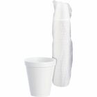 Dart J Cup 8 oz Insulated Foam Cups - 8 fl oz - White - Foam - Tea, Coffee, Juice, Soft Drink, Hot Drink, Cold Drink, Cappuccino, Hot Chocolate - 25 / Pack DCC8J8