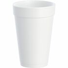 Dart J Cup 16 oz Insulated Foam Cups - 16 fl oz - White - Foam - Cold Drink, Hot Drink, Soft Drink - 25/Bag - 40 / Carton DCC16J16