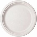 Vegware Sugarcane Plates - Food - 10" Diameter - Natural - Sugarcane, Molded Fiber Body - 500 / Carton VEGVWP005NFA