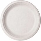Vegware Sugarcane Plates - Food - 9" Diameter - Natural - Sugarcane, Molded Fiber Body - 500 / Carton VEGVWP013NFA