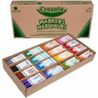 Crayola 16-Color Marker Classpack - Broad Conical Marker Point - Assorted Ink - Water Based - 256 / Box CYO588201