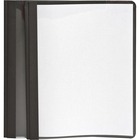 Oxford Letter Report Cover - 8 1/2" x 11" - 100 Sheets Capacity - 3 x Tang Fastener(s) - 1/2" for Folder - Leatherette - Black, Clear - 25 / Box OXF55806