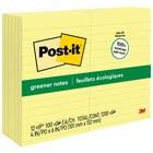 Post-it Notes Original Lined Notepads 100 - 4 x 6 - Rectangle