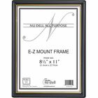 Golite nu-dell EZ Mount Wall Frame - Holds 8" x 10" Insert - Plastic - Black, Black - 1 Each NUD11800