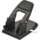 Officemate 90082 Heavy Duty 2-Hole Punch with Padded Handle, 50 Sheet Capacity - 2 Punch Head(s) - 50 Sheet of 20lb Paper - 1/4" Punch Size - Steel - 6.8" Width x 5" Height - Black OIC90082