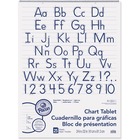Pacon Ruled Chart Tablet - 25 Sheets - Ruled Front Ruling - 1.50" Ruled - 24" x 32" Sheet Size x 24" Width x 32" Length - White Paper - 1 Each PAC74710