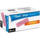 Paper Mate Pink Pearl Eraser - Pink - Rubber - 24 / Box - Self-cleaning, Tear Resistant, Smudge-free PAP70520