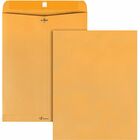 Quality Park 12 x 15-1/2 Clasp Envelope with Deeply Gummed Flaps - Clasp - #110 - 12" Width x 15 1/2" Length - 28 lb - Gummed - Kraft - Kraft - 100 / Box QUA37910