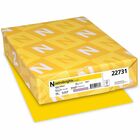 Astrobrights Colored Cardstock - Solar Yellow - Letter - 8 1/2" x 11" - 65 lb Basis Weight - Smooth - Acid-free, Lignin-free, Durable, Heavyweight - Solar Yellow - 250 / Pack WAU22731
