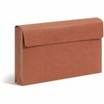 Smead Letter Recycled File Wallet - 8 1/2" x 11" - 600 Sheets Capacity - 2" Expansion - 12.5 pt. - Redrope - Redrope - Heavy Duty, Flap - 30% Recycled - 1 Each SMD77142