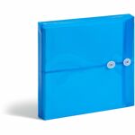 Smead Ultracolor Letter File Pocket - 8 1/2" x 11" - 200 Sheets Capacity - 1 1/4" Expansion - Polypropylene - Blue - 5 / Pack SMD89522