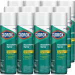 CloroxPro™ Disinfecting Spray - Spray - 19 fl oz (0.6 quart) - Fresh Scent - Pleasant Scent, Disinfectant - Green - 12 / Carton CLO38504CT