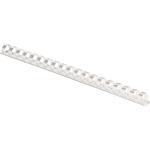 Fellowes 19-ring Plastic Comb Binding - 0.4" Height x 10.8" Width x 0.4" Depth - 0.37" Maximum Capacity - 55 x Sheet Capacity - For Letter 8 1/2" x 11" Sheet - White - Plastic - 100 / Pack FEL52371