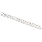Fellowes 19-ring Plastic Comb Binding - 0.5" Height x 10.8" Width x 0.5" Depth - 0.50" Maximum Capacity - 90 x Sheet Capacity - For Letter 8 1/2" x 11" Sheet - White - Plastic - 100 / Pack FEL52372
