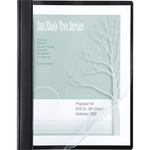 ACCO Letter Report Cover - 1/2" Folder Capacity - 8 1/2" x 11" - 100 Sheets Capacity - Black, Clear - 10 / Pack ACC26101