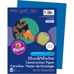 SunWorks Construction Paper - Multipurpose - 12" Width x 9" Length - Brite Blue - Paper - 50 / Pack PAC7503