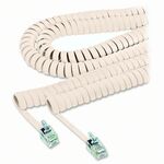Softalk Modular Plug Handset Coil Cord - 25 ft Phone Cable for Phone - Beige - 1 Each SOF42260