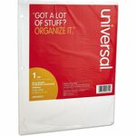 Universal Deluxe Write-On/Erasable Tab Index, 5-Tab, 11 x 8.5, White, White Tabs, 1 Set - 5 Side Tab(s) - 3 Hole Punched - White Paper Divider - White Paper Tab(s) - Customizable, Double-sided, Reinforced Edges, Laminated Tab - 1 Set UNV20815