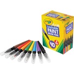 Crayola Washable Paint Brush Pens - Washable - Assorted Ink - 1 Box CYO546203
