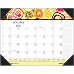 House of Doolittle 12-Month Recycled Desk Pad Calendar - Julian Dates - Monthly - 12 Month - January 2027 to December 2027 - 22" x 17" Sheet Size - Desk Pad, Desk - Multicolor - 1 Each HOD149