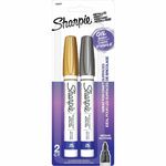 Sharpie Oil-Based Paint Marker - Metallic Gold, Metallic Silver Ink - Oil Based - 2 / Pack SAN34968PP