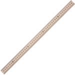Westcott Hardwood Meterstick - 39.5" Length - 1/8 Graduations - Metric Measuring System - Wood - Woodgrain - 12 / Box ACM10431