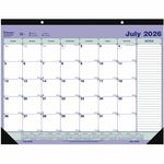 Blueline 2026-2027 13-Month Monthly Academic Desk Pad/Calendar - Academic - Monthly - 13 Month - July 2026 to July 2027 - 1 Month Single Page Layout - 21 1/4" x 16" Sheet Size - 2 x Holes - Desk Pad - Chipboard - 1 Each REDCA181731