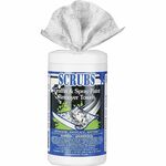 SCRUBS Graffiti/Spray Paint Remover Towels - For Graffiti, Metal Surface, Porcelain, Vinyl, Baked Enamel, Glass, Stainless Steel, Plexiglas, Aluminum, Formica, Brick, ... - Towel - Neutral Scent - Absorbent, Non-scratching, Abrasive - White - 30/Tub - 6 / ITW90130CT