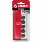 VELCRO&reg; Sticky Back 5/8in Circles Black 15 ct - 0.63" Diameter - Black - For Multipurpose, School, Smooth Surface, Indoor, Outdoor, Mounting - 15 / Carton VEK90069