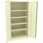 Tennsco Putty Standard Cabinet - 36" Width x 24" Depth x 72" Height - 5 x Shelf(ves) - 2 x Standard Door(s) - 1000 lb Load Capacity - Heavy Duty, Reinforced Door, Locking System, Durable, Hinged Door, Welded - Putty - Steel - Recycled - Assembly Required  TNN1480PY