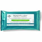 Medline ReadyFlush Biodegradable Flushable Wipes - 8" Width x 10" Length - White - Cloth, Fiber, Hydraspun - 24 / Carton MIIMSC263810
