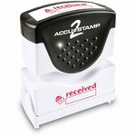 COSCO Shutter Stamp - Message Stamp - RECEIVED - 0.50" Impression Width - 20000 Impression(s) - Red - Rubber, Plastic - 1 Each COS035570