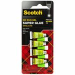 Scotch Super Glue Gel - 0.05 grams Single-Use Tubes - 0.02 oz - 4 / Pack MMMAD119