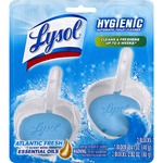 Lysol Toilet Bowl Cleaner Blocks - For Toilet Bowl - 1.41 oz (0.09 lb) - Atlantic Fresh Scent - Recommended For: Odor Remover - Antimicrobial, Anti-bacterial - Blue - 2 / Pack RAC83721