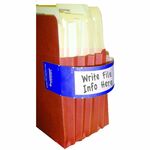 Tabbies File Pocket Handles - 2" Width x 9 5/8" Length - Dark Blue - Tyvek - 5 / Box TAB68807