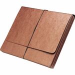 SKILCRAFT&reg; File Wallet - 2 Plys - Red - 0% Recycled - 1 Each NSN2683993