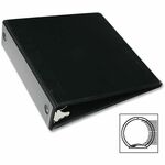 SKILCRAFT&reg; Round Ring View Binder - 2" Binder Capacity - Letter - 8 1/2" x 11" Sheet Size - 3 Ring(s) - Fastener(s): Round Ring - Pocket(s): Inside Front & Back - Vinyl - Black - Recycled - Pocket, Clear Overlay, Spine, Heavy Duty, Tear Resistant, Cra NSN2835273