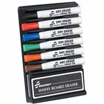 SKILCRAFT&reg; Dry Erase Kit - Erasable - Black, Red, Blue, Green, Orange, Brown Ink - Dry - 6 / Set NSN3527321