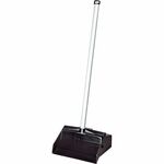 SKILCRAFT&reg; Aluminum Handle Lobby Dust Pan - 32" Aluminum Handle - Plastic - Black - 1 Each NSN4606663
