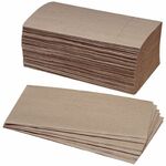 SKILCRAFT&reg; Single-fold Paper Towels - Singlefold - Kraft - Paper - 250/Bundle - 16 / Box NSN4940911