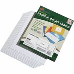 SKILCRAFT&reg; Recycled Address Labels - 2" Width x 4" Length - Laser, Inkjet - White - 10 / Sheet - 1000 / Box NSN5144903