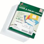 SKILCRAFT&reg; Recycled Address Labels - 1" Width x 2 5/8" Length - Laser, Inkjet - White - 30 / Sheet - 3000 Total Label(s) - 3000 / Box NSN5144904