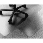 SKILCRAFT&reg; PVC Floor Mat - Floor, Carpet, Low Pile, Medium Pile Carpet - 46" Width x 60" Depth x 0.127" Thickness - Lip Size 12" Length x 25" Width - Polyvinyl Chloride (PVC), Vinyl - Clear - 1 Each NSN5772528