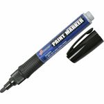SKILCRAFT&reg; Paint Markers - Black Ink - Oil Based - Fiber Tip - 6 / Pack NSN5889099